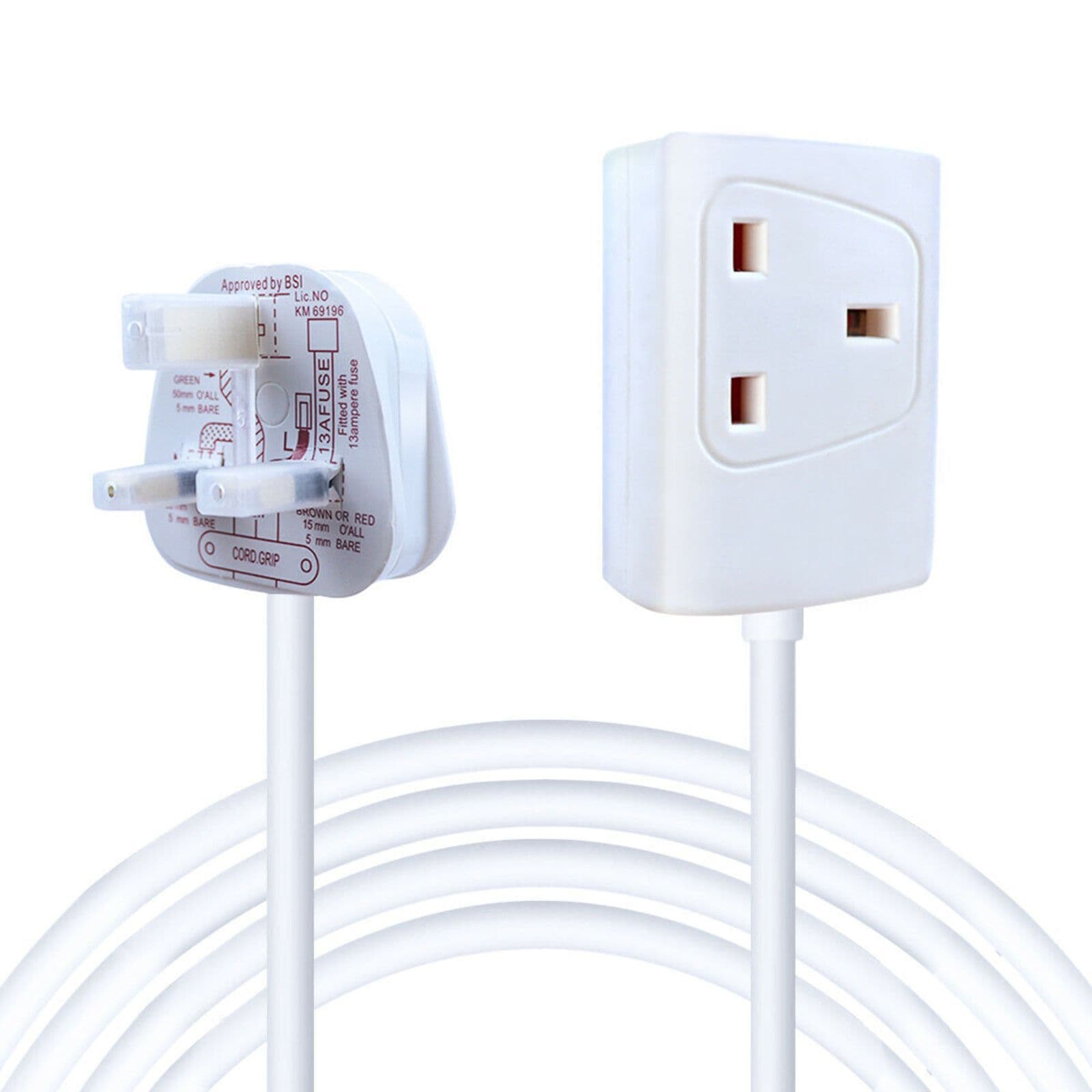 1 Gang Unswitched Extension Lead 10m