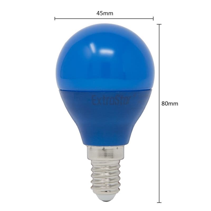 4W LED Golf Ball Modern Coloured Light Bulb E14