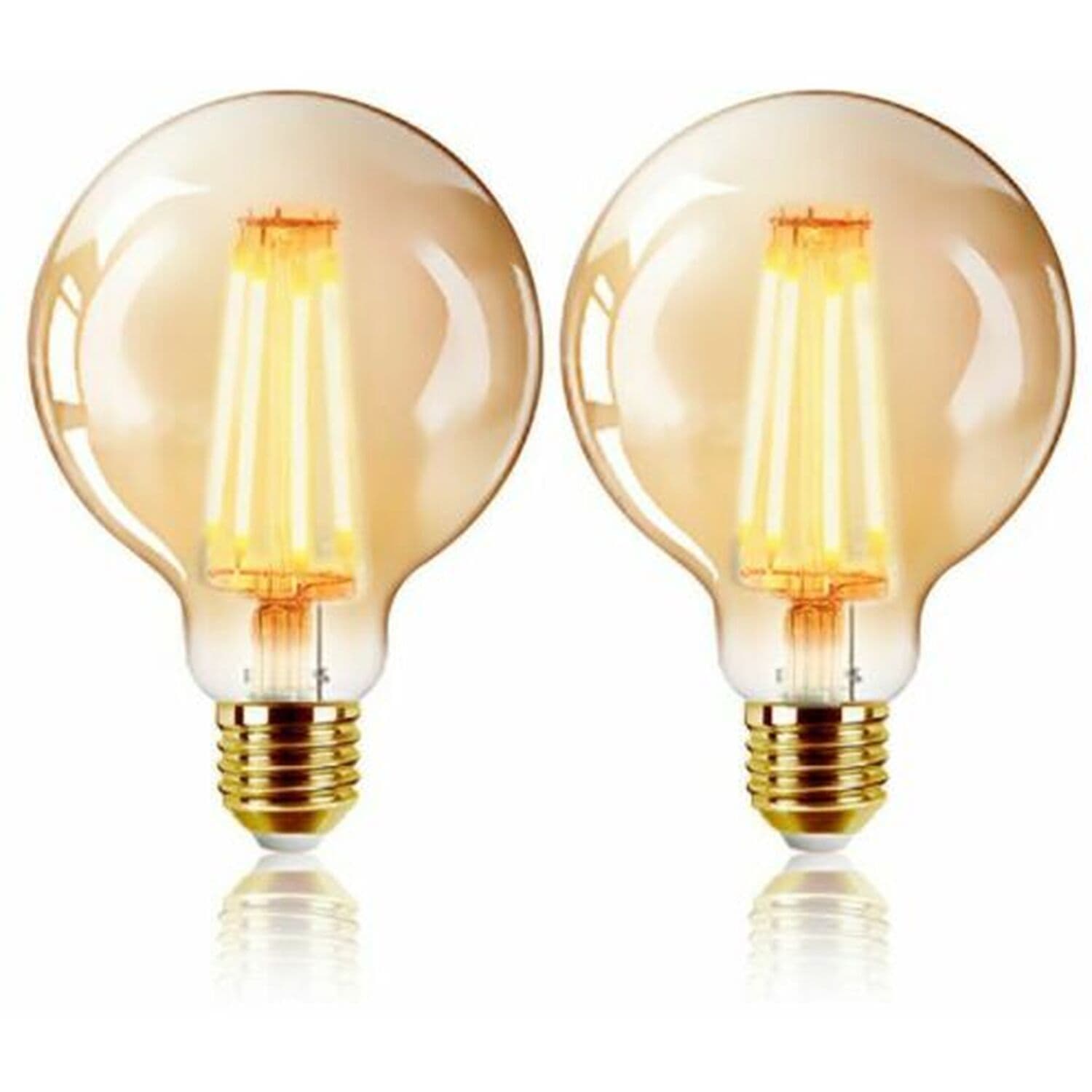 G125 6W LED Ball Bulb Ornament E27 Warm 2200K