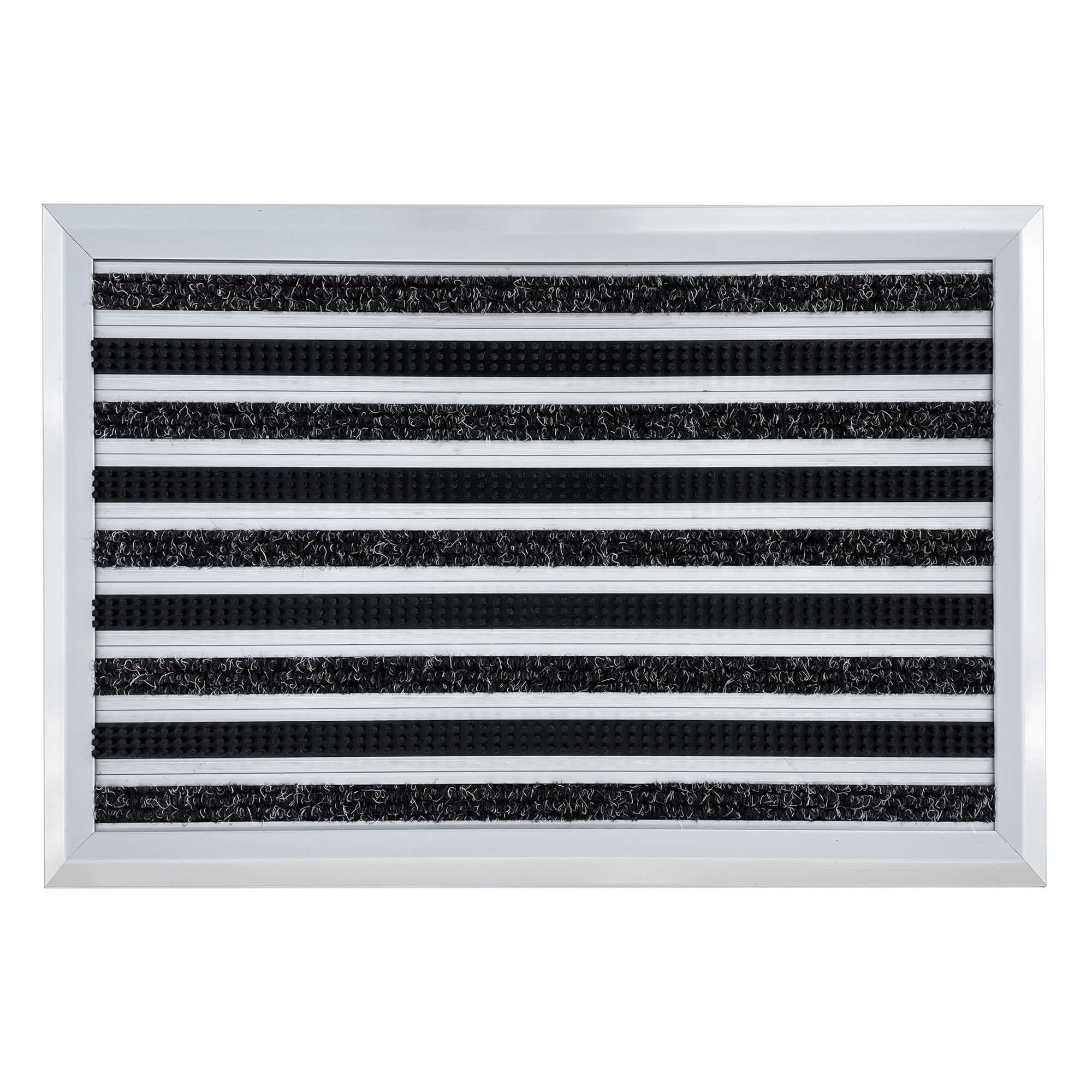 Aluminium Barrier Dirt Trapper Door Mat Carpet Brush 60cm x 40cm