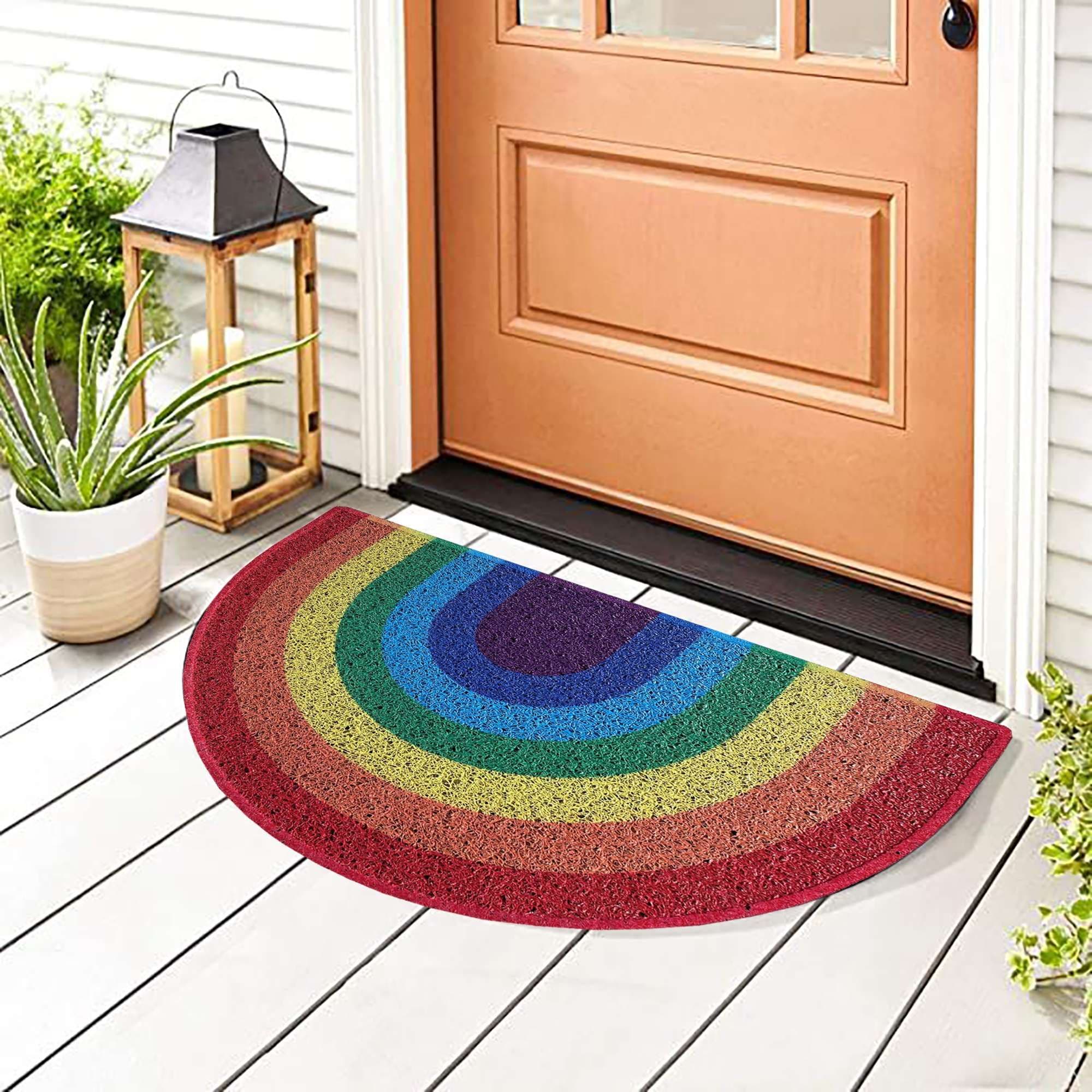 Spaghetti Loofah Halfmoon Door Mat 70 x 44cm
