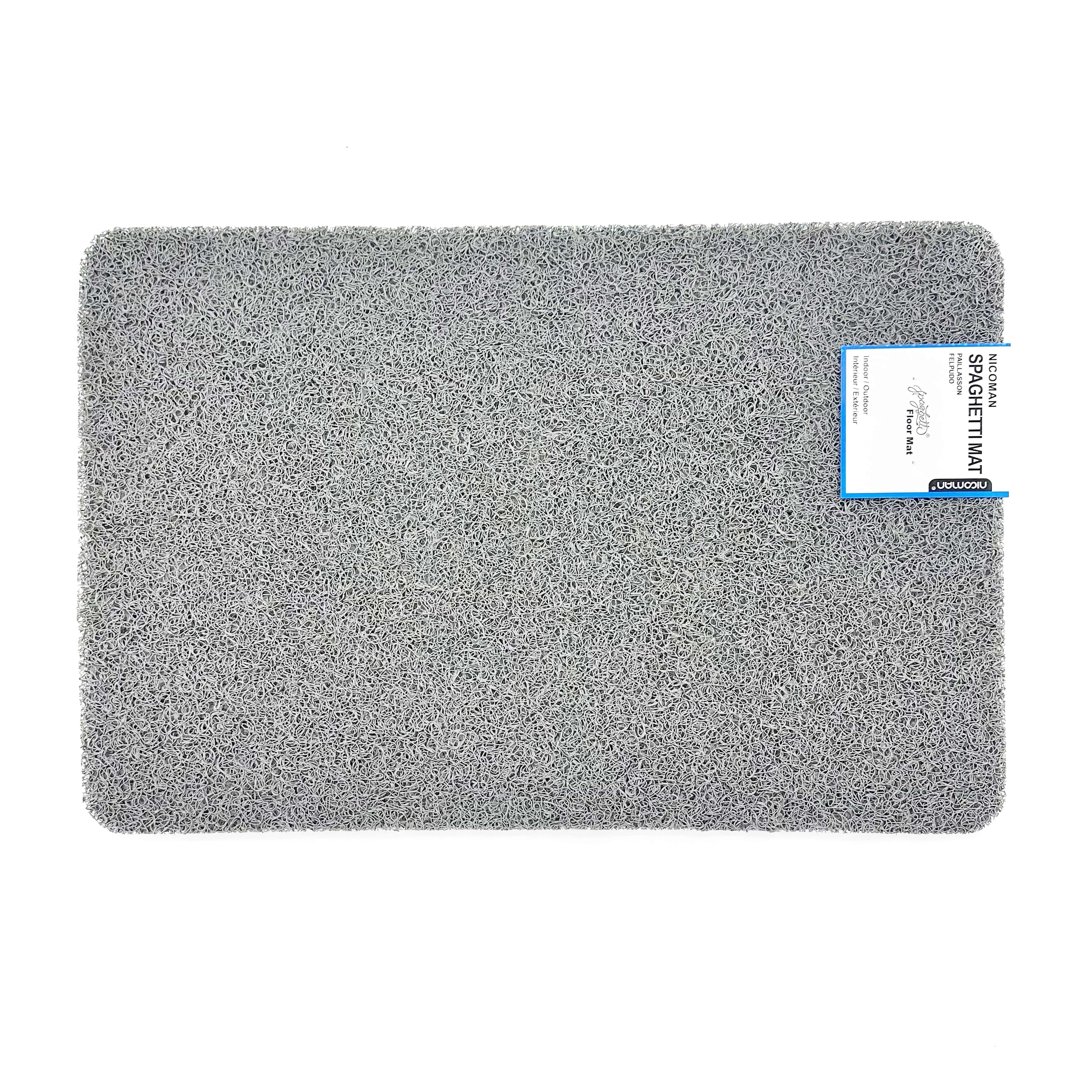 Anti Slip PVC Loofah Shower Mat Anti Mould Washable Bath Mat Rectangular 60x40 cm
