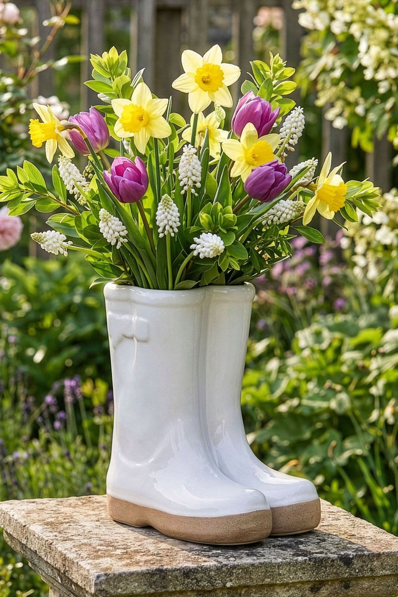Small Double Wellington Ceramic Indoor Outdoor Flower Pot Garden Planter Pot