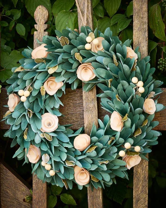 Berries Spring Xmas Door Decoration Winter Autumn Wreath Christmas Wreath 36cm