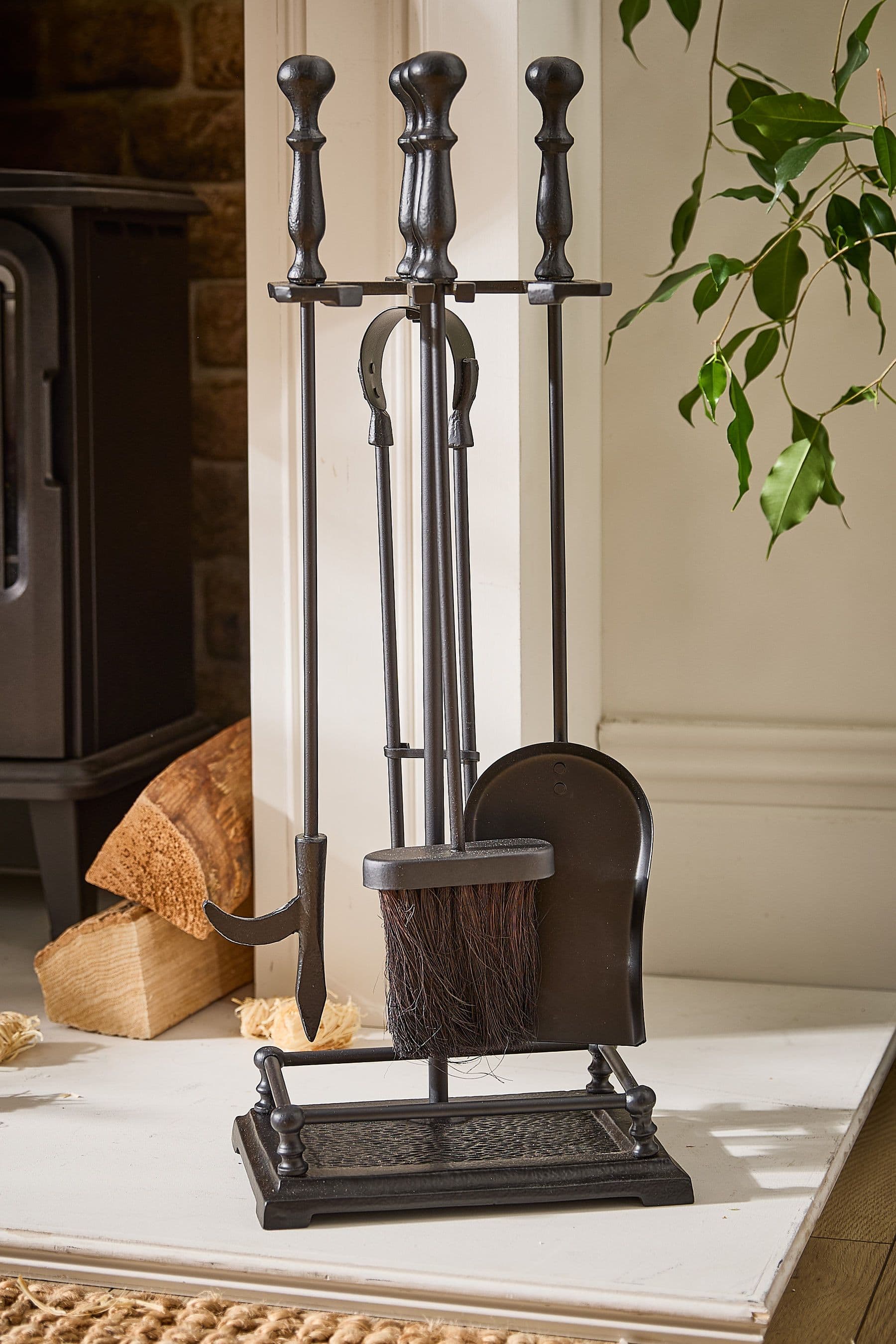 Gallery Cast Iron 5pc Fireplace Tools Companion Set