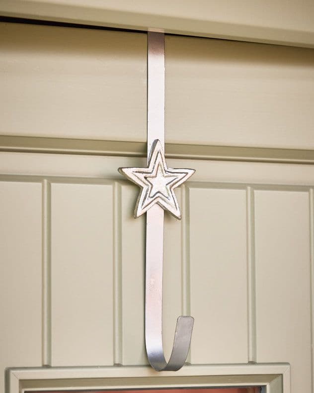 Star Over Door Christmas Decoration Wreath Hanger Hook