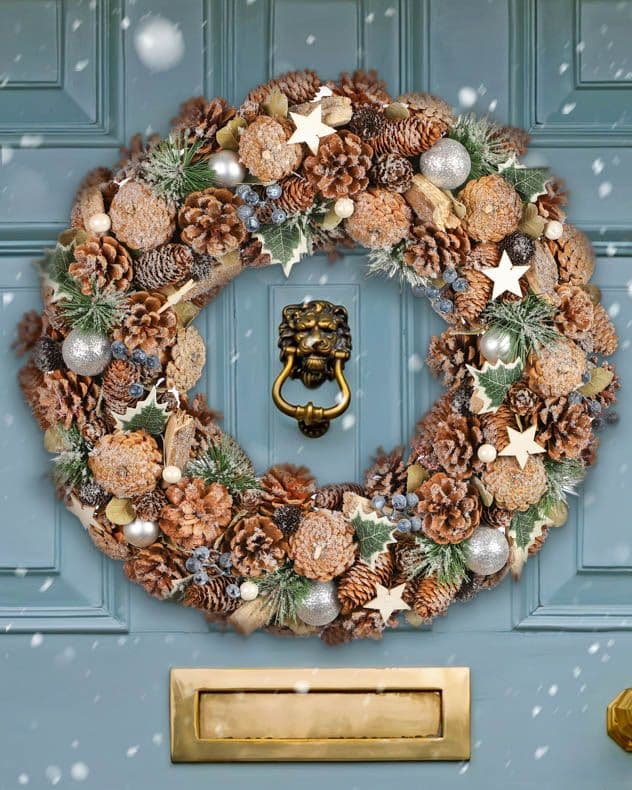 Giant Ivy Xmas Door Decoration Winter Autumn Wreath Christmas Wreath 50cm