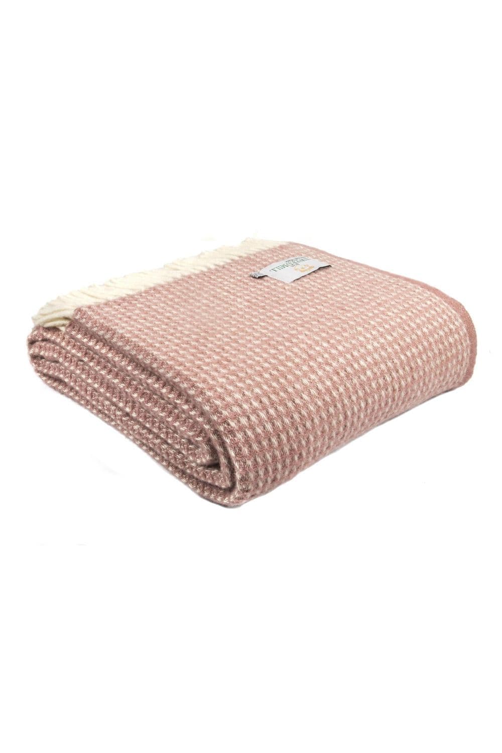 100% Wool Waffle Dusky Wool Throw