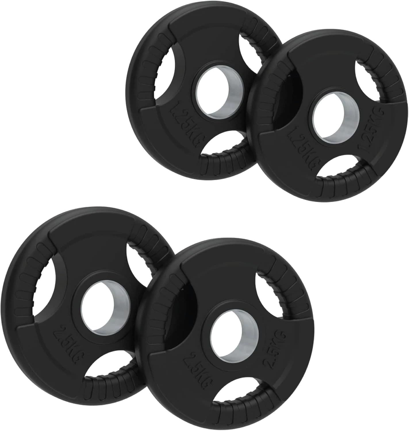 Olympic Tri Grip Rubber Weight Plates Pairs & Sets SET