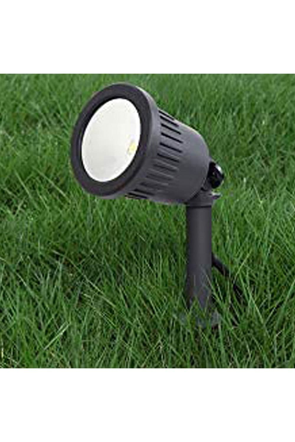 'Logan' Dark Grey Outdoor Garden Spike LED Light