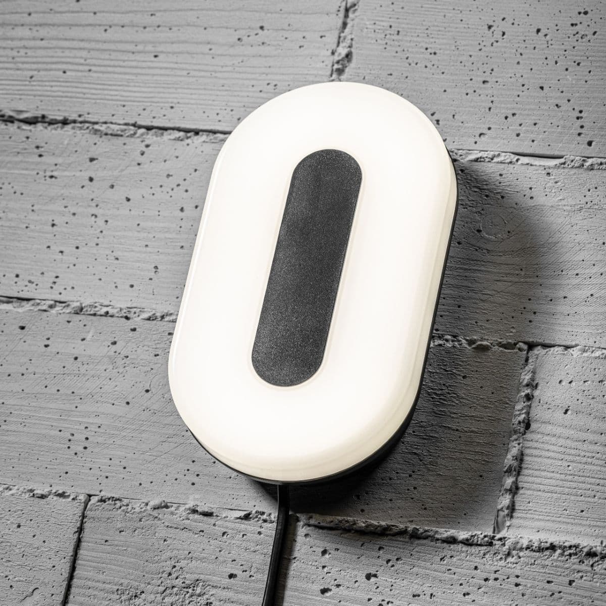 Twister Black / White Oval LED Light