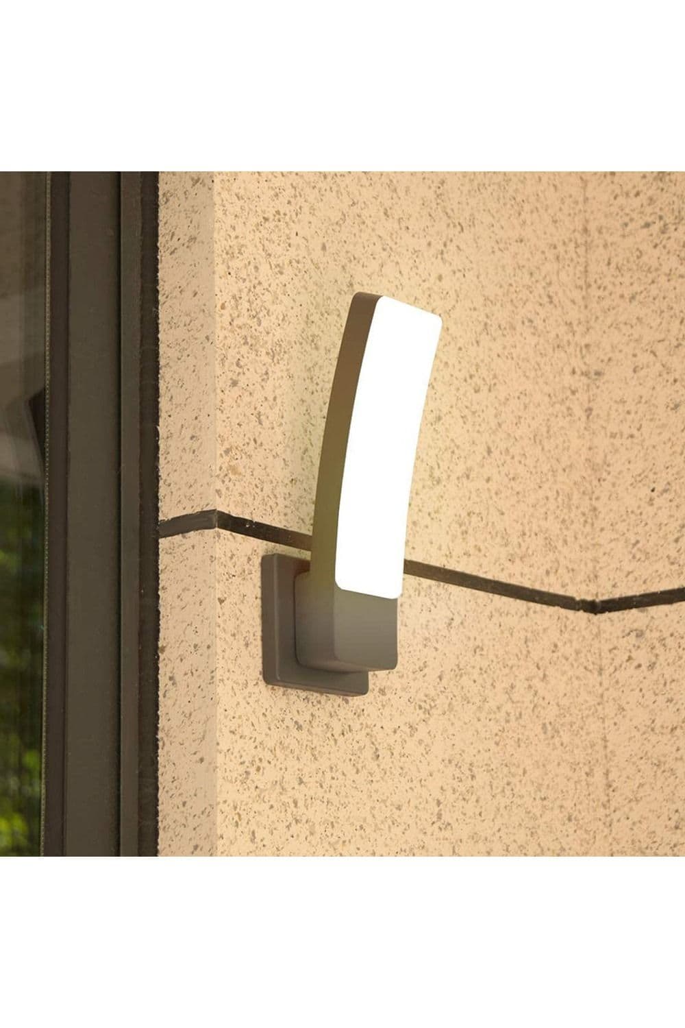 'Alana' Dark Grey Curved LED Wall Light