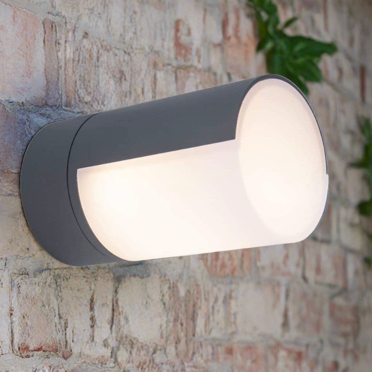 'Faith' Dark Grey Single Cylindrical LED Wall Light