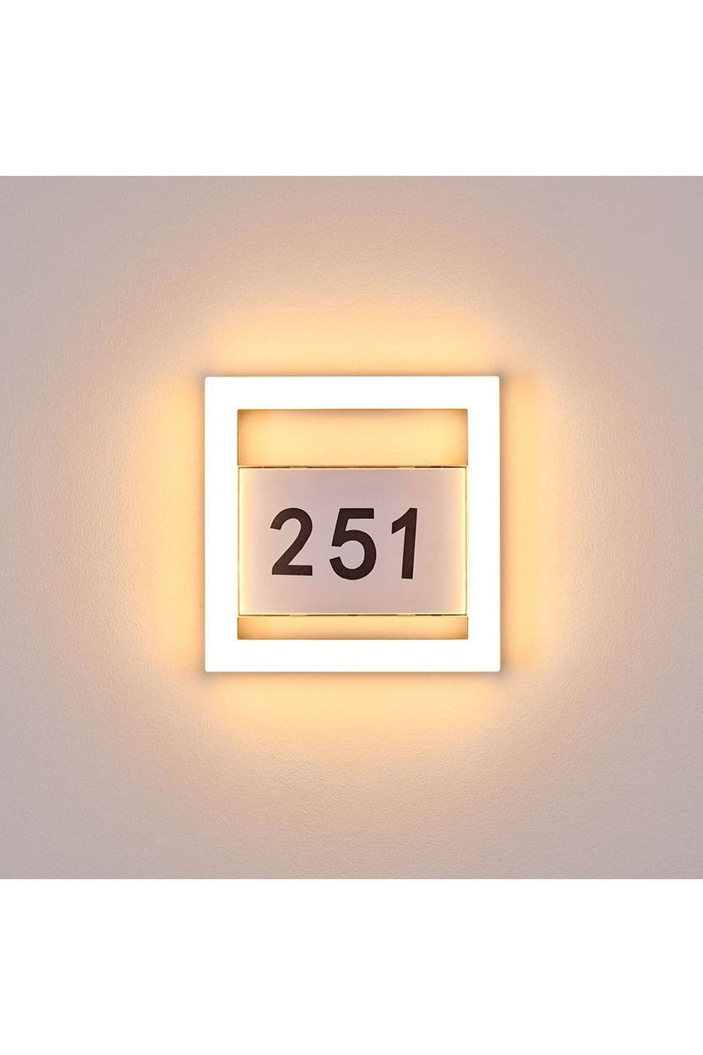 'Pamela' Halo Style House Number LED Light