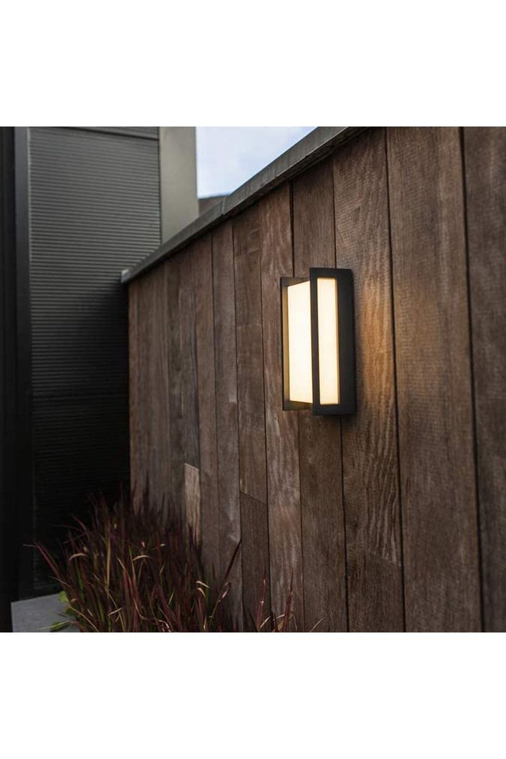 'Marla' Dark Grey Rectangular LED Wall Light