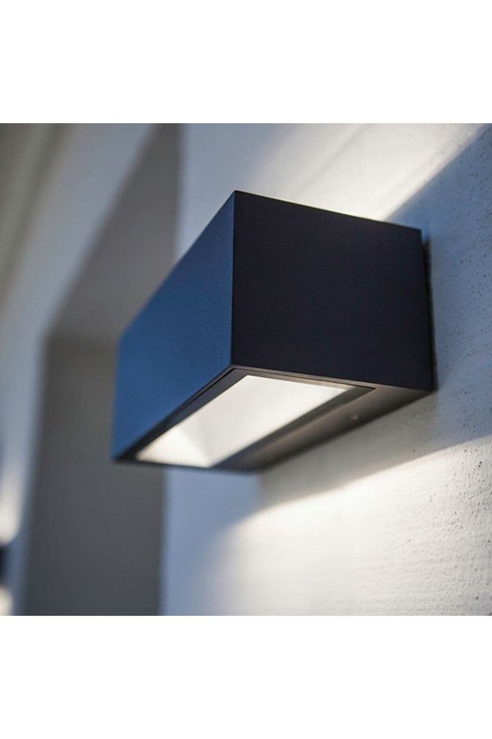 'Lottie' Dark Grey Large Rectangular 4K LED Wall Light