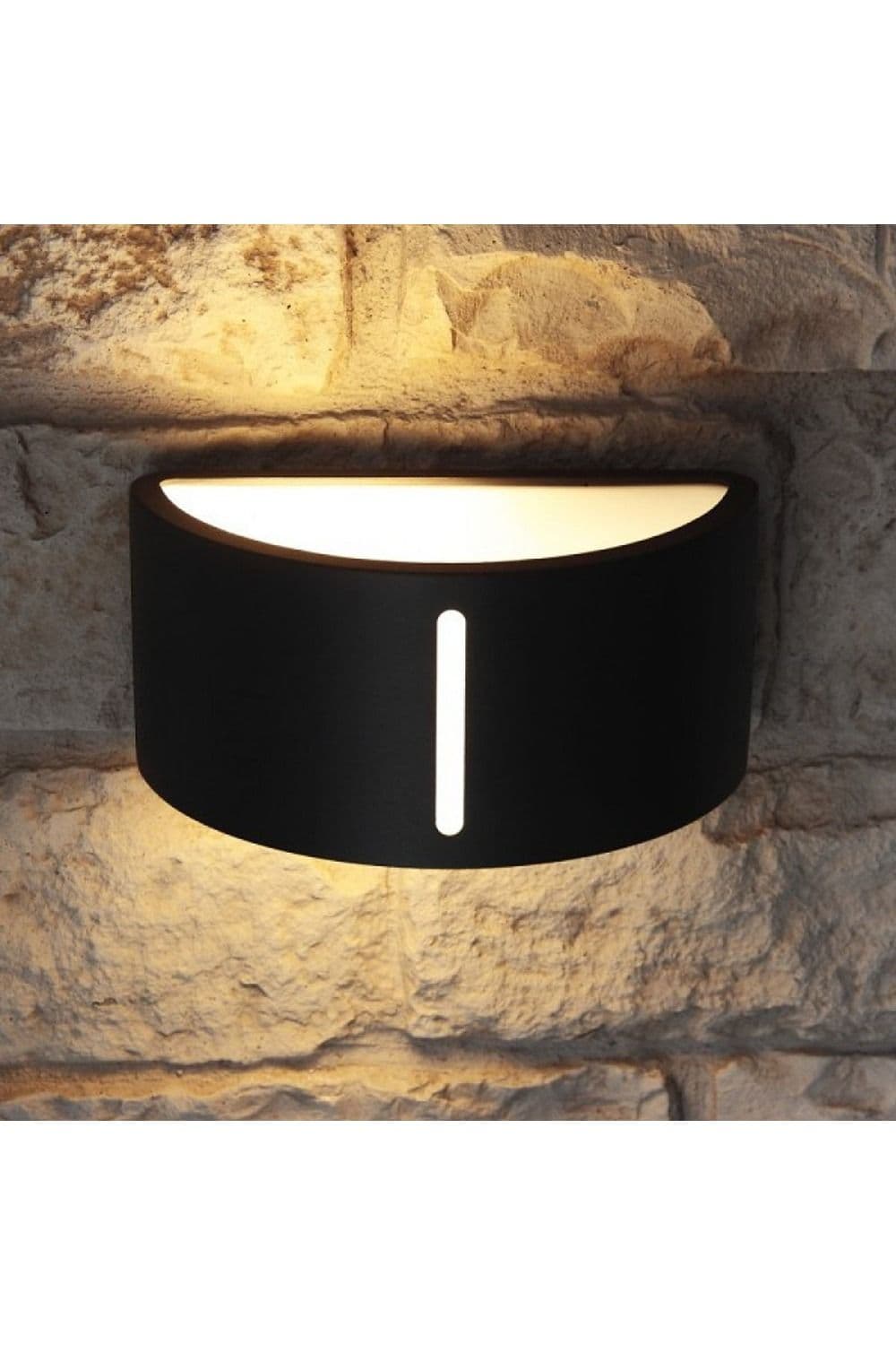 'Athena' Dark Grey Curved Outdoor Wall Light
