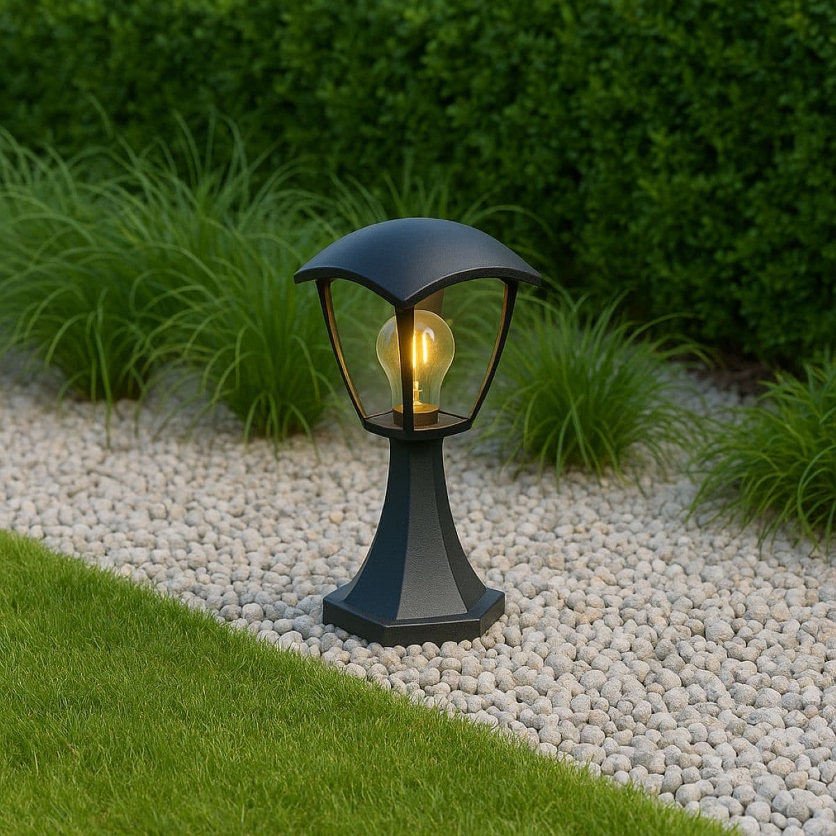 Violet Outdoor Short Post Coach Style Light