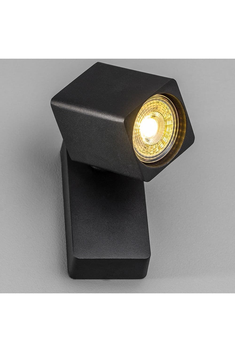Rosa Black Square Spotlight With Adjustable Head