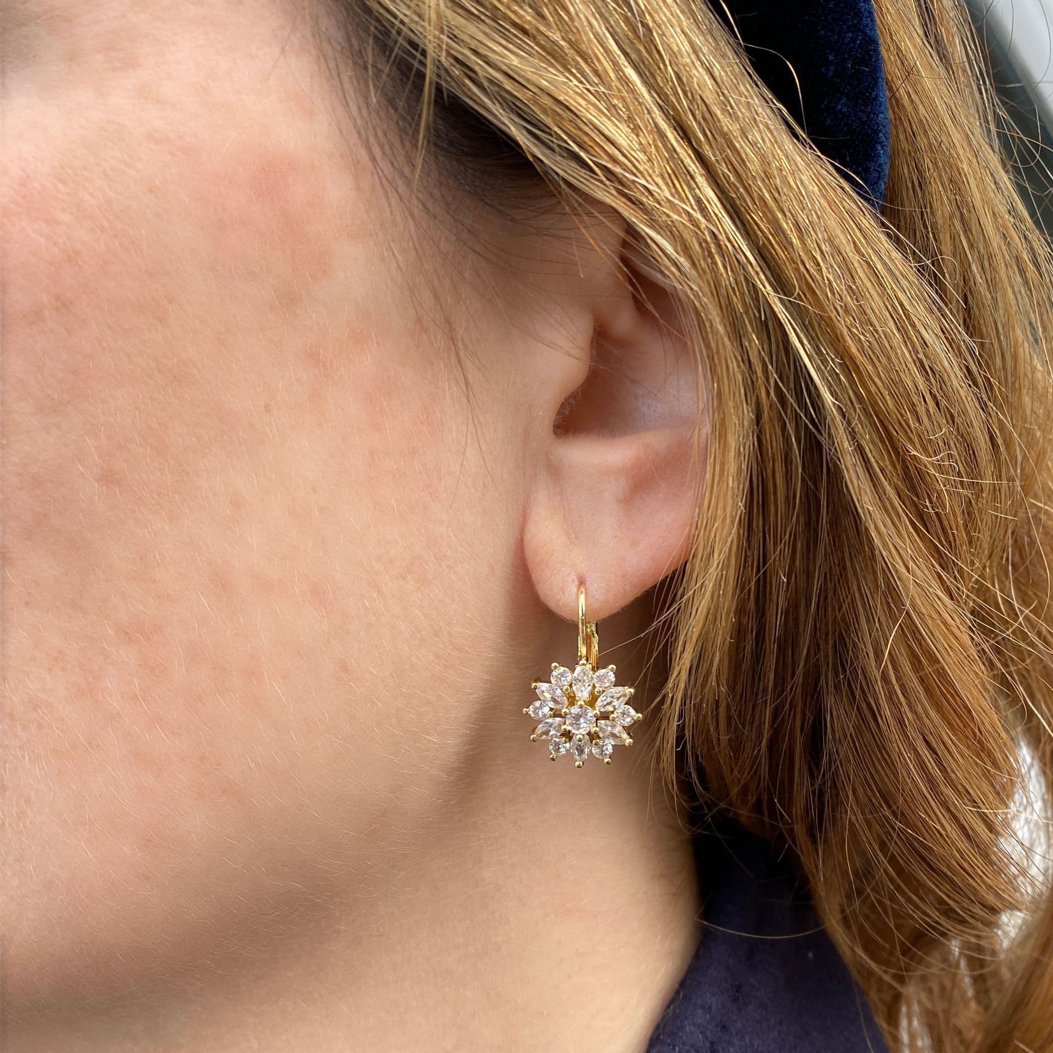 Floral Diamante Earrings