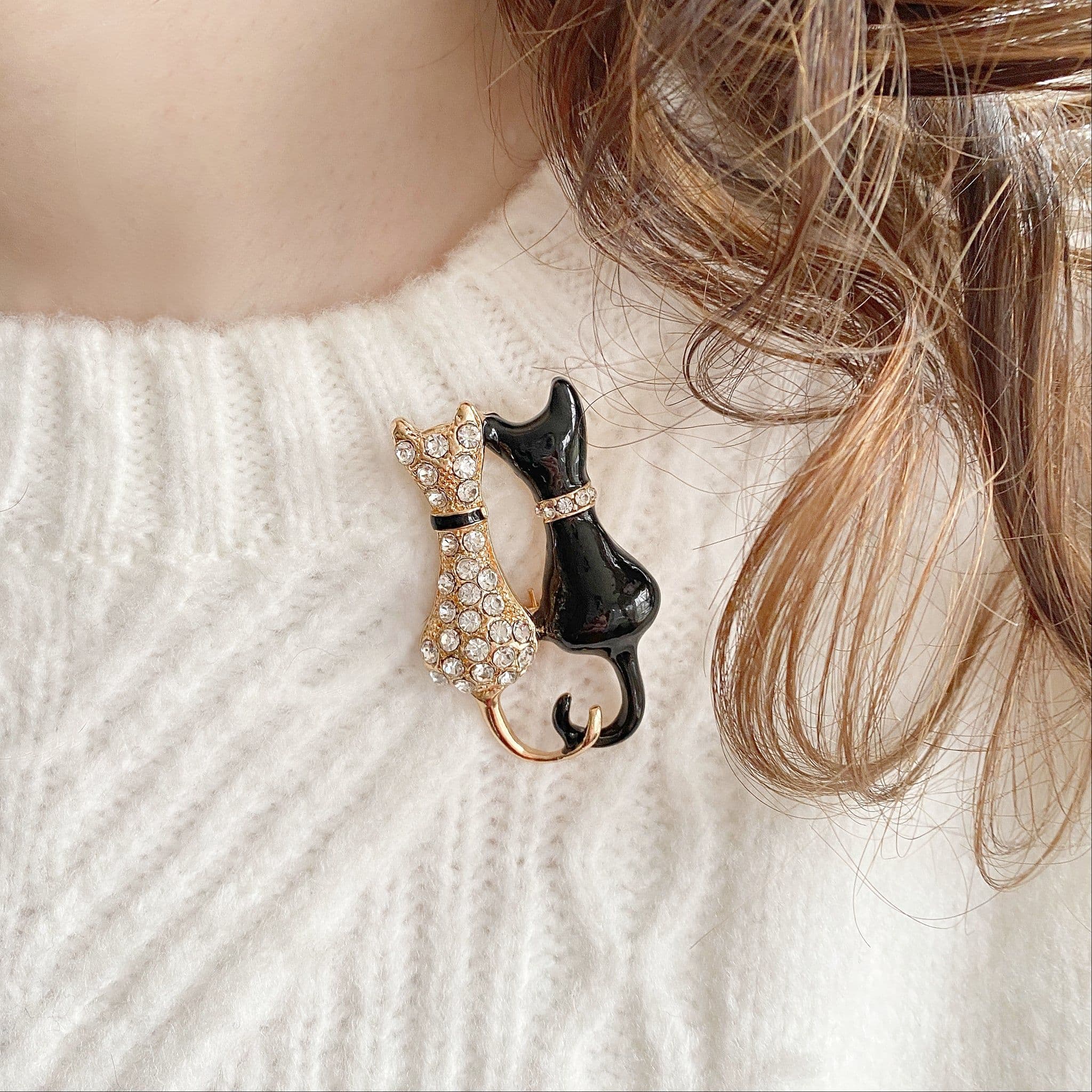 Vintage Cat Brooch