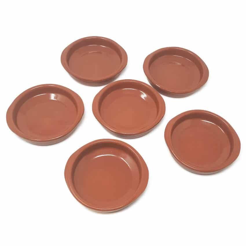 El Toro Glazed Terracotta Kitchen Dining Set of 6 Tapas Bowls (Diam) 12cm