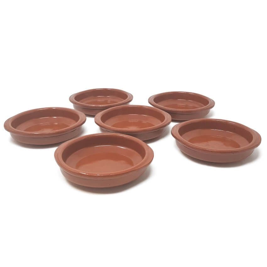 El Toro Glazed Terracotta Kitchen Dining Set of 6 Tapas Bowls (Diam) 10cm
