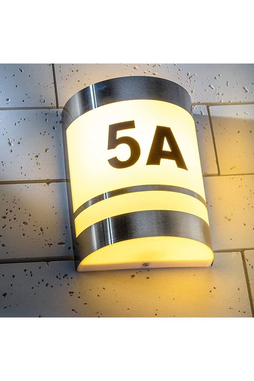 'Kala' Stainless Steel Curved Outdoor Wall Light