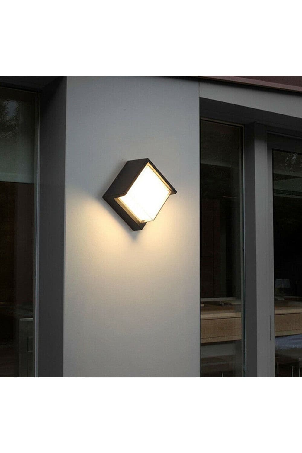 Sophia Square Black & White LED Wall Or Ceiling Light