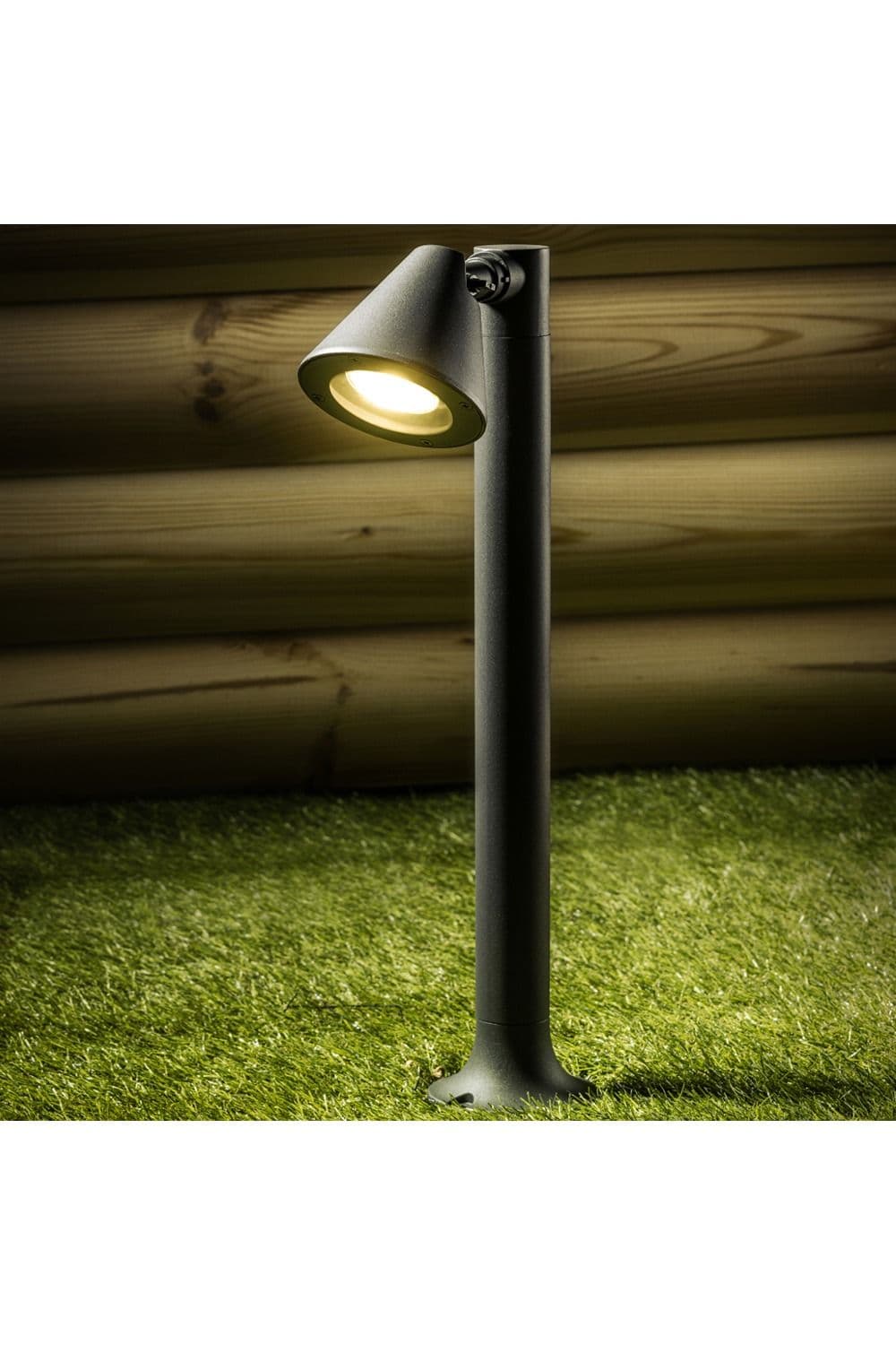 Molly Dark Grey Cone Medium Post Light