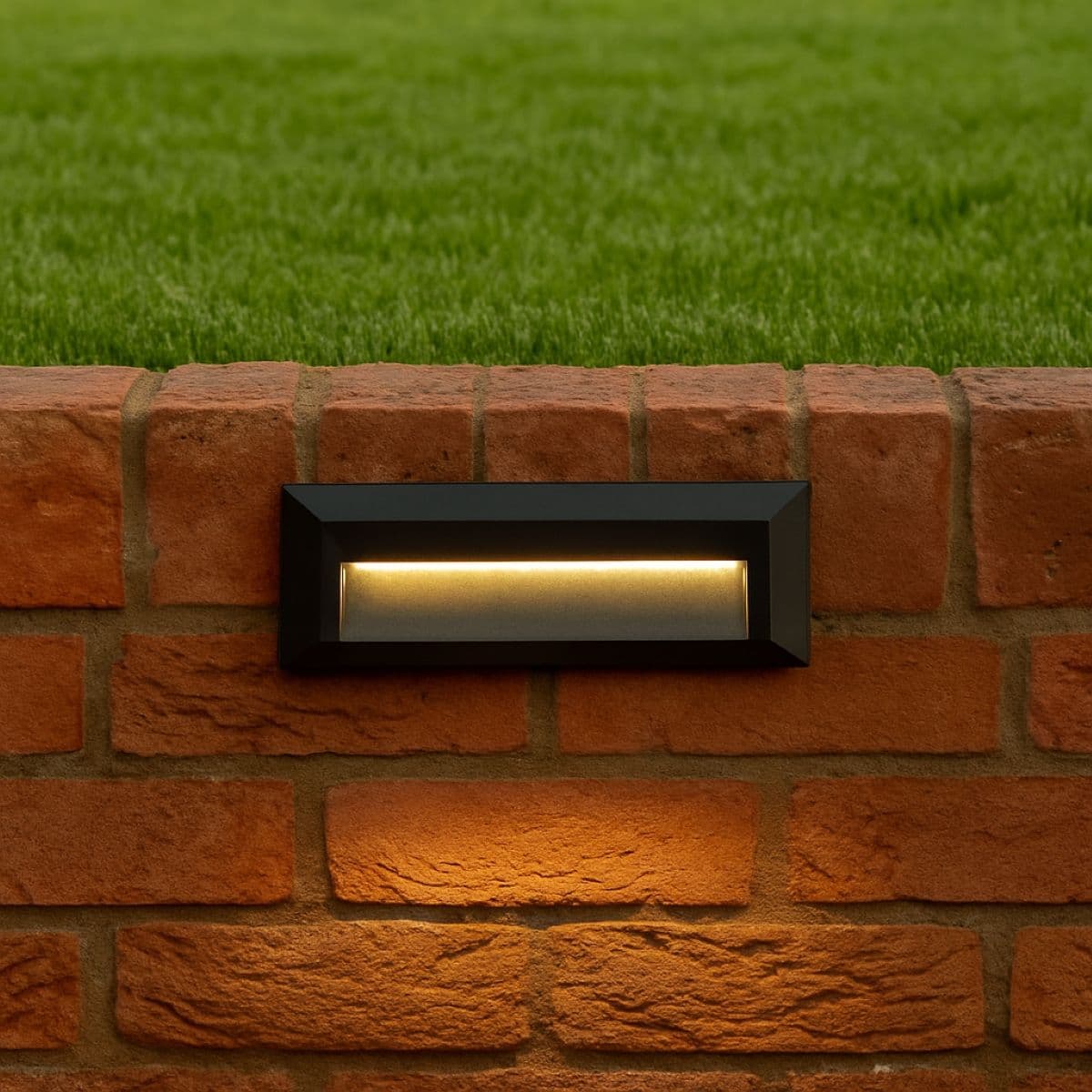Rebecca LED Dark Grey Slim Rectangle Brick Light