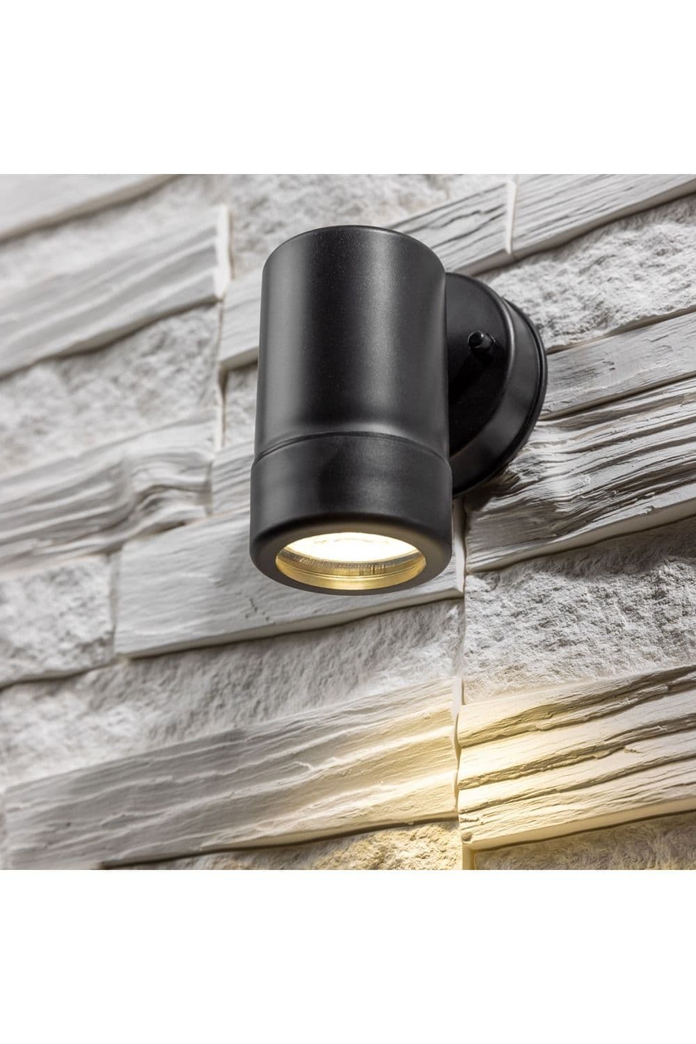 CGC Lighting 'Valentine' Black Outdoor Single Spot GU10 Outdoor Wall Light