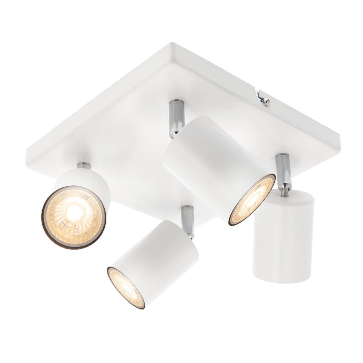'Jack' Square White Four Head GU10 Ceiling Spot Light