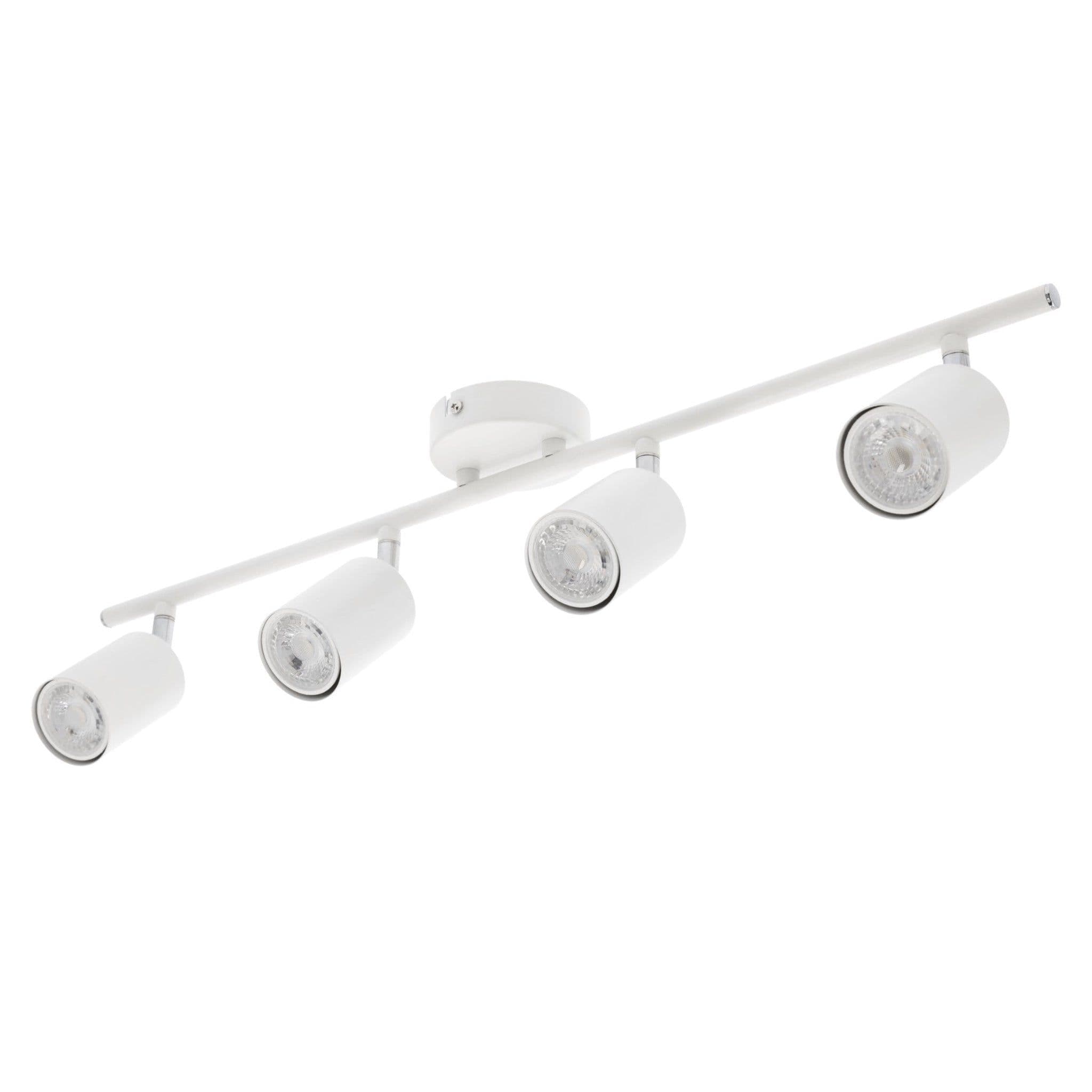 'Jack' White Four Head GU10 Ceiling Spot Bar Light
