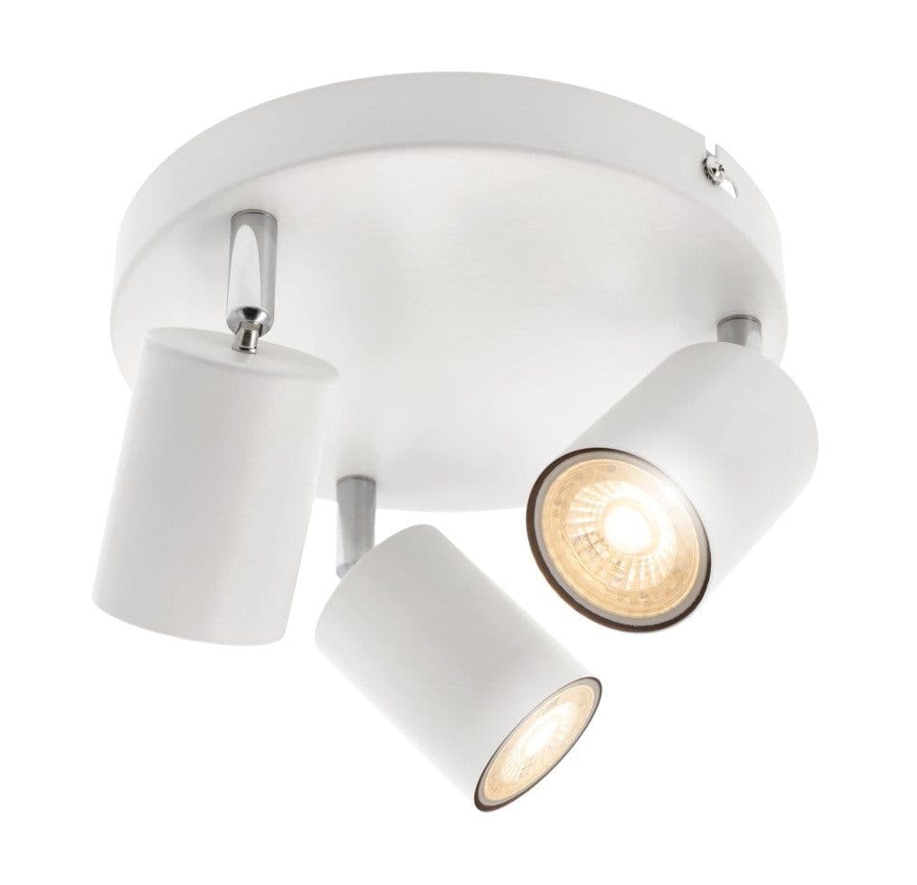 'Jack' White Three Head GU10 Ceiling Spot Light