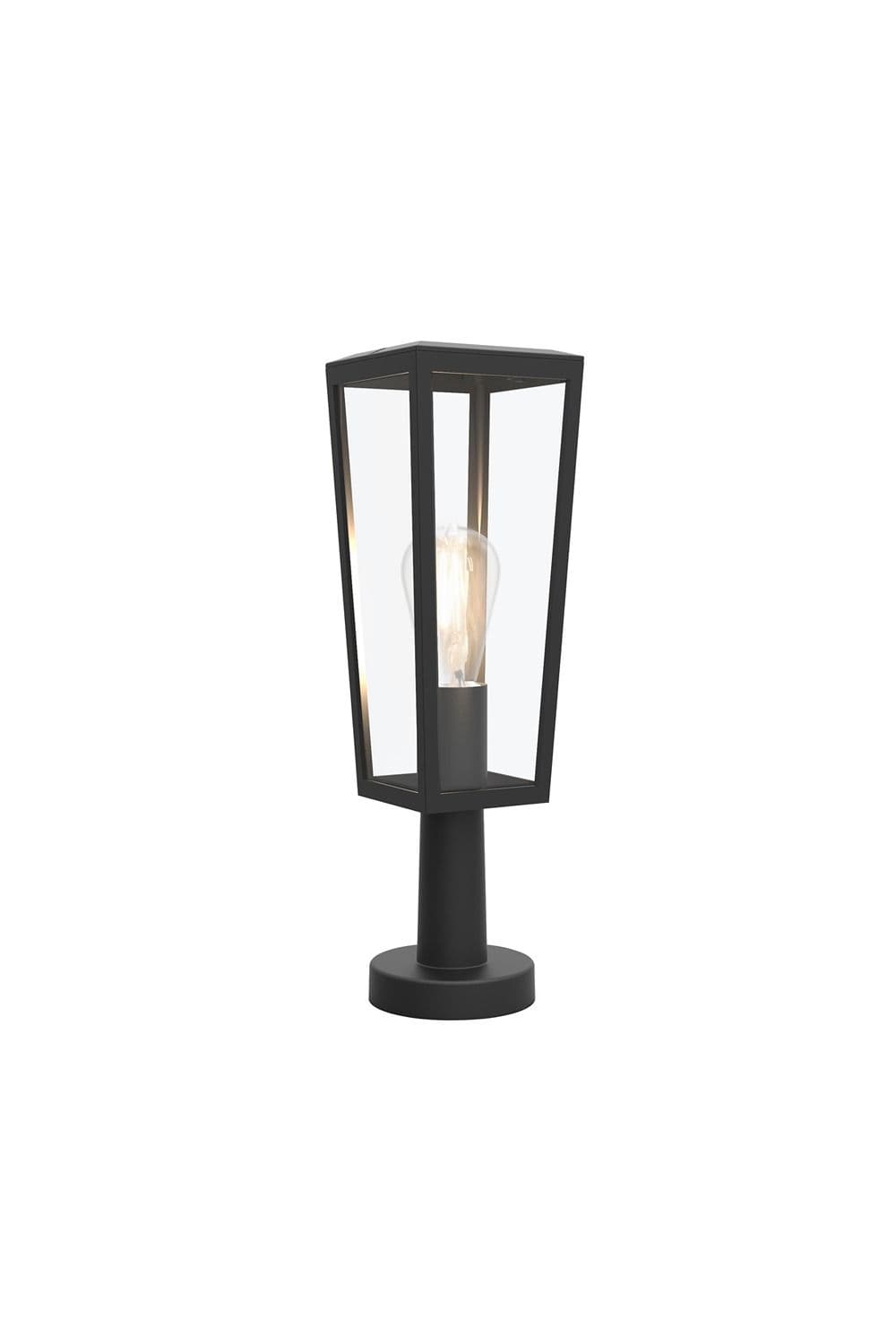'Fir' Large Modern Black Outdoor Wall Light Lantern