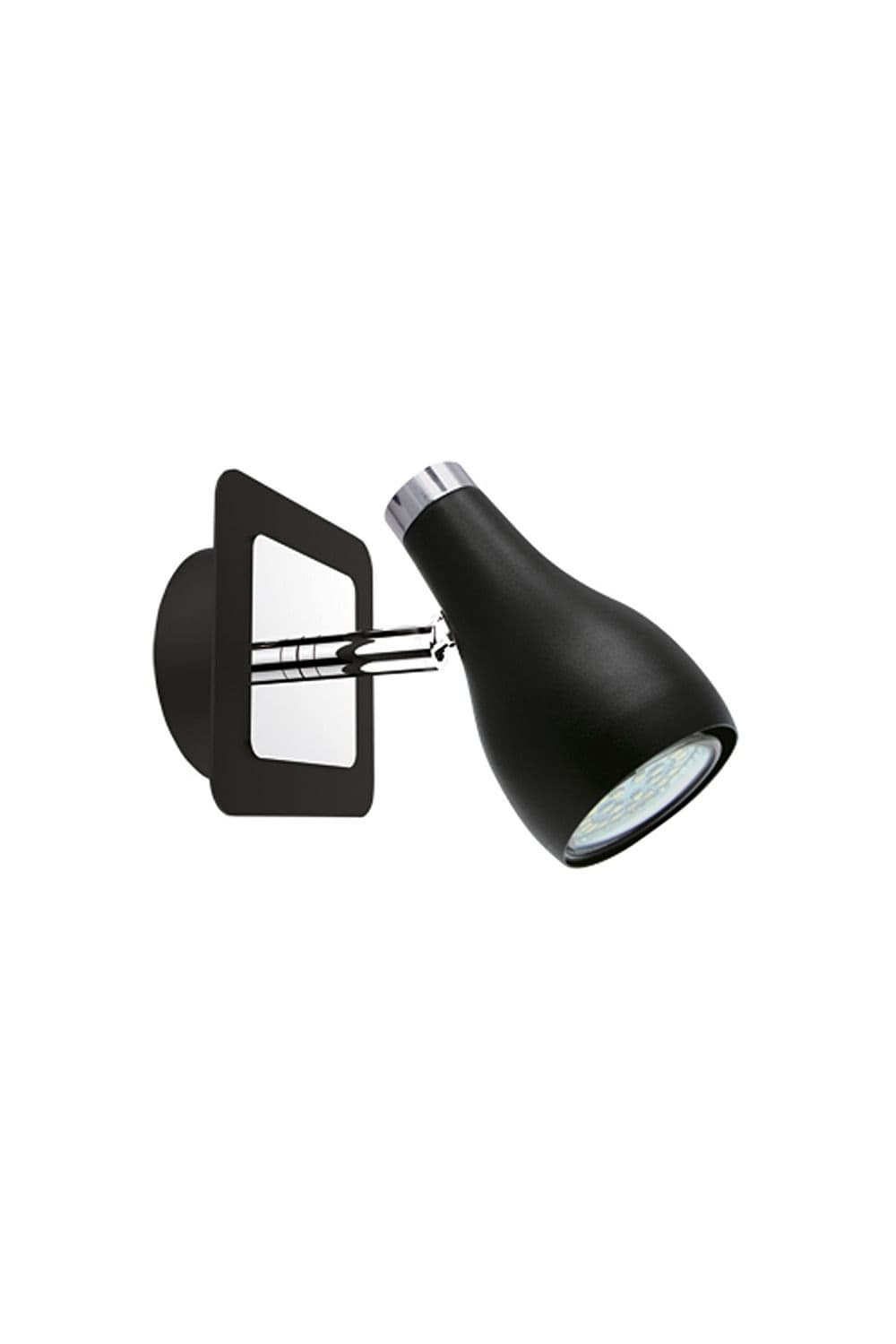 'Jonah' Black Chrome Adjustable Ceiling Wall LED Light