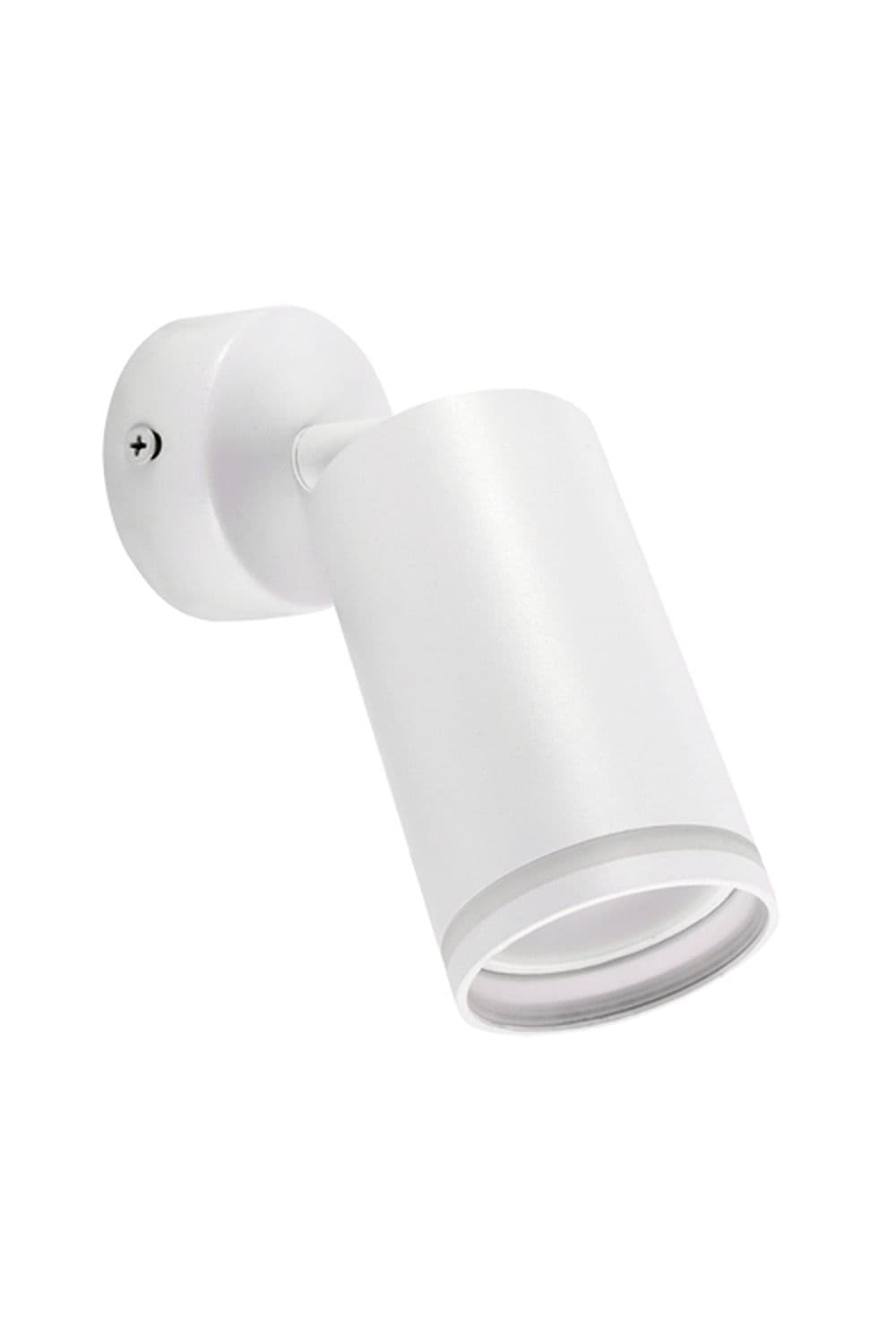 'Oli' White GU10 Ceiling Wall Spot Light Halo Ring With Adjustable Head
