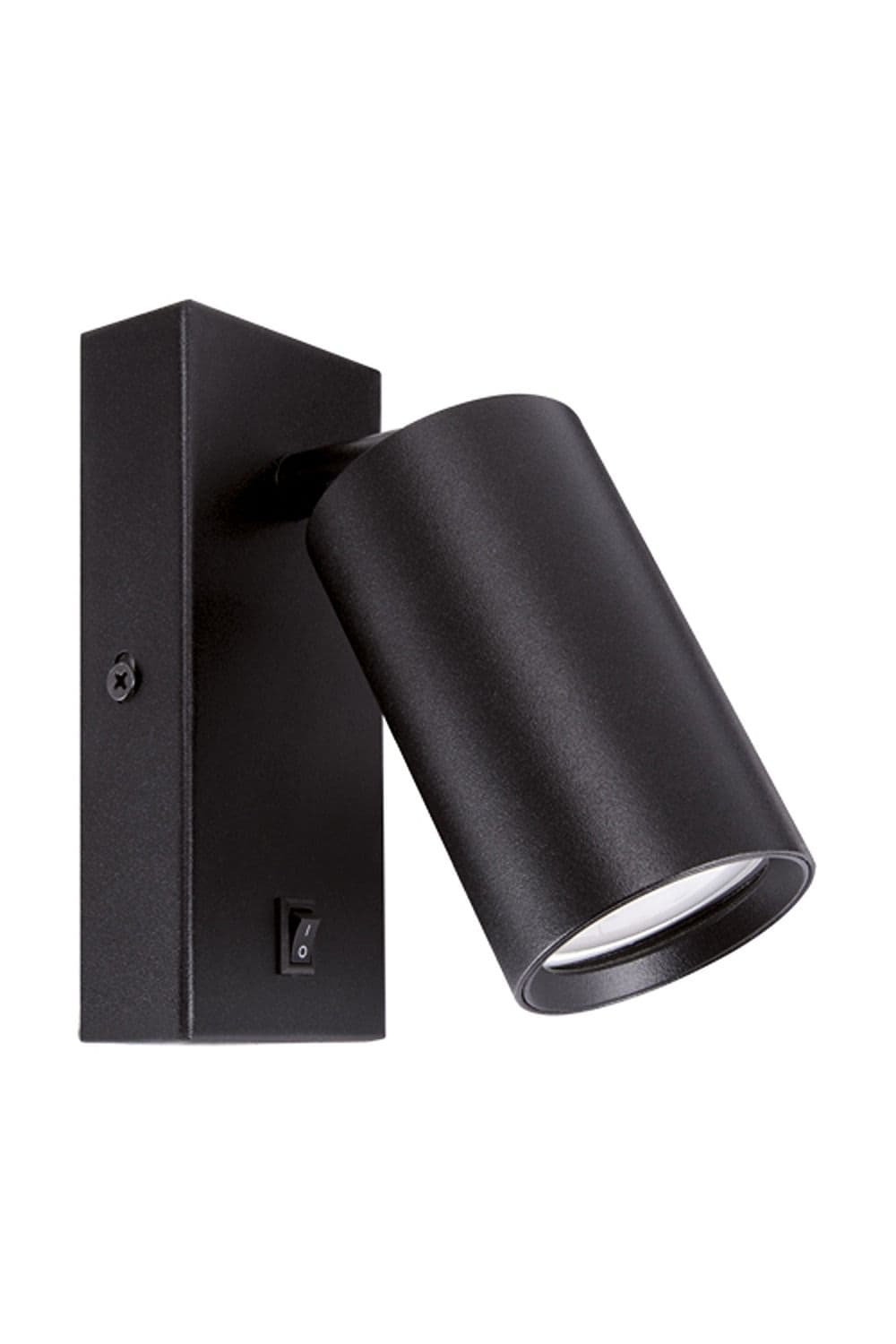 'Bella' Black GU10 Wall Light With On/Off Switch and Adjustable Head