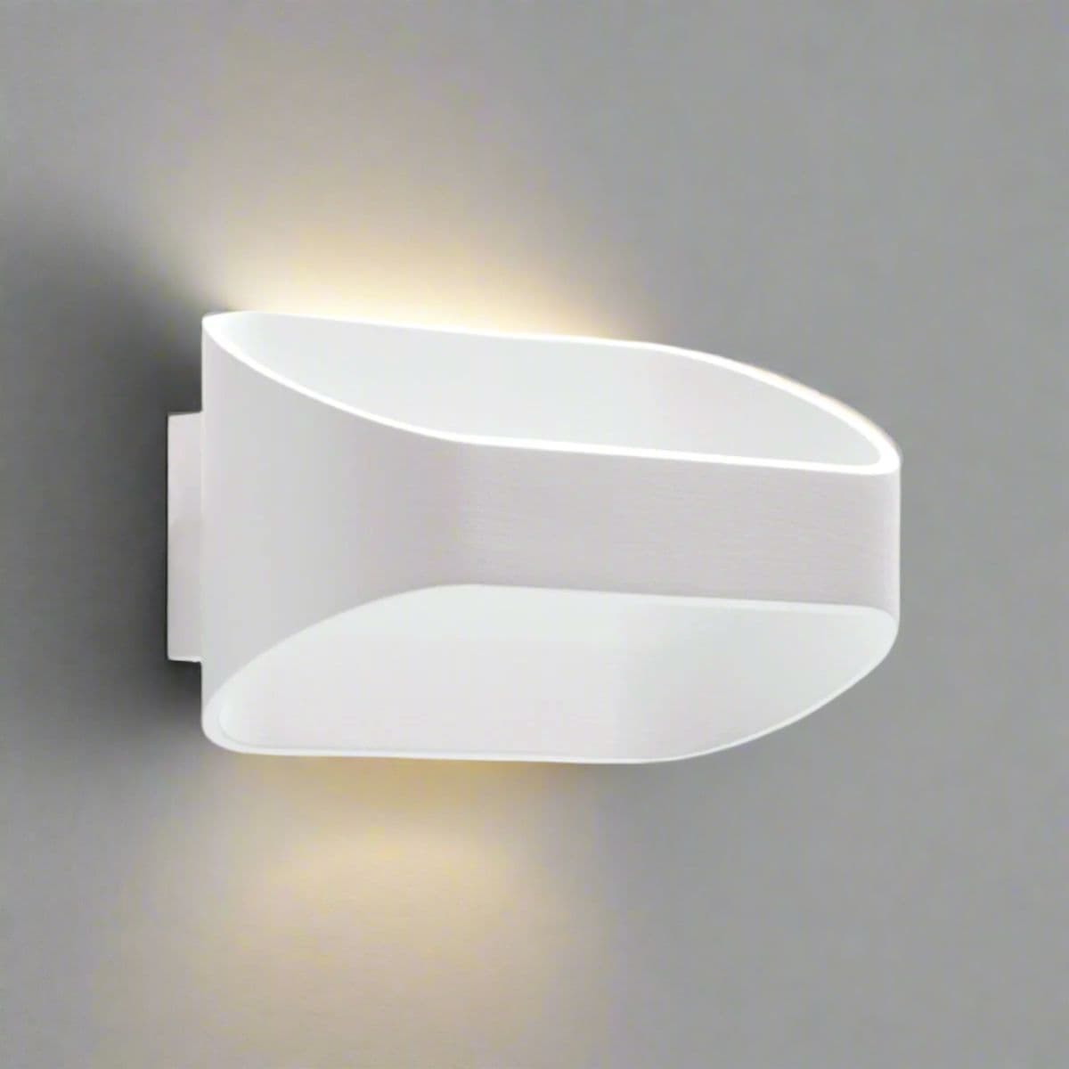 'Ace' White Halo Up Down LED Wall Light 5W