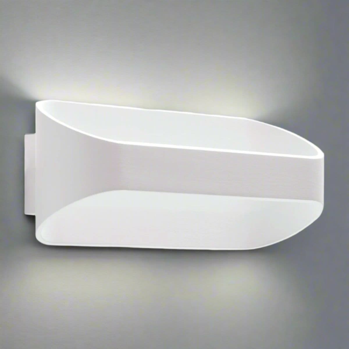 'Ace' White Halo Up Down LED Wall Light 10W
