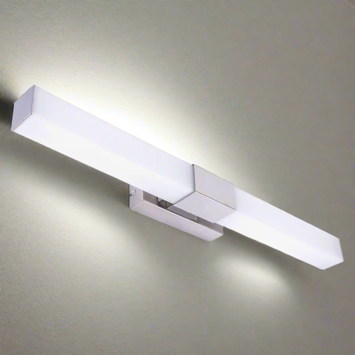 'Amber' LED Chrome IP44 Bathroom Over Mirror wall Light 12W