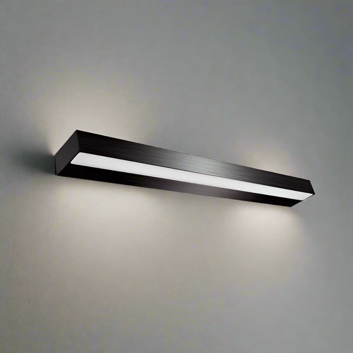 'Ami' LED Black IP44 Bathroom Over Mirror Wall 9W