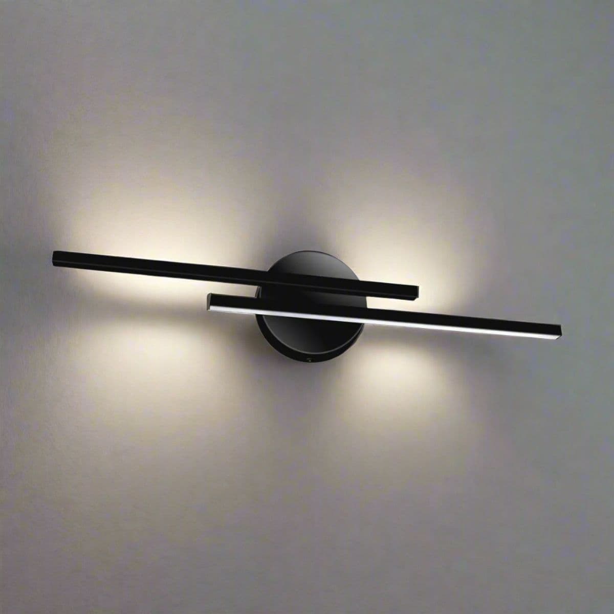 'Sash' LED Black IP44 Bathroom Rated Wall Light 14W