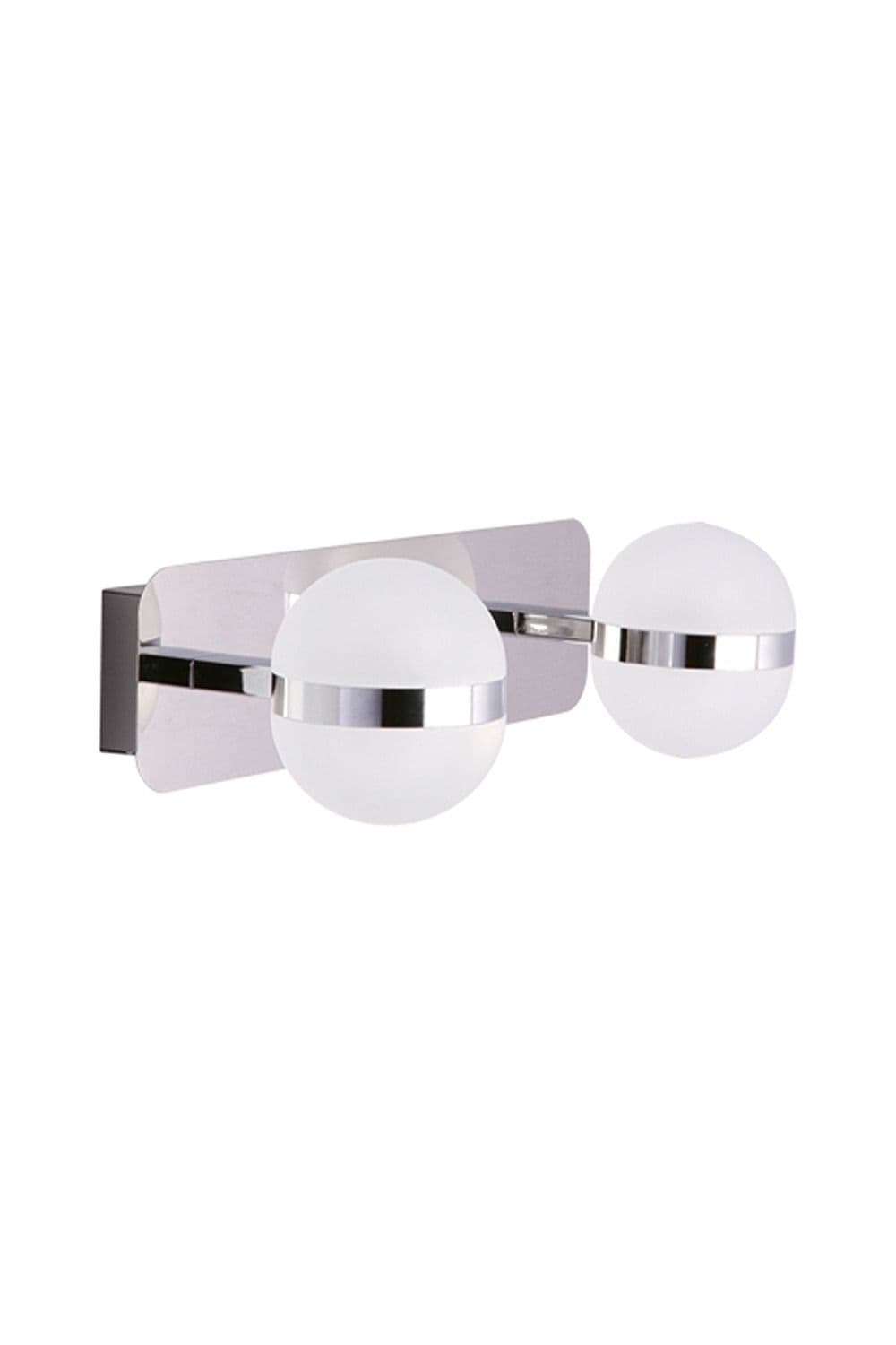'Gabi' Chrome Twin IP44 Bathroom Wall Light 12W