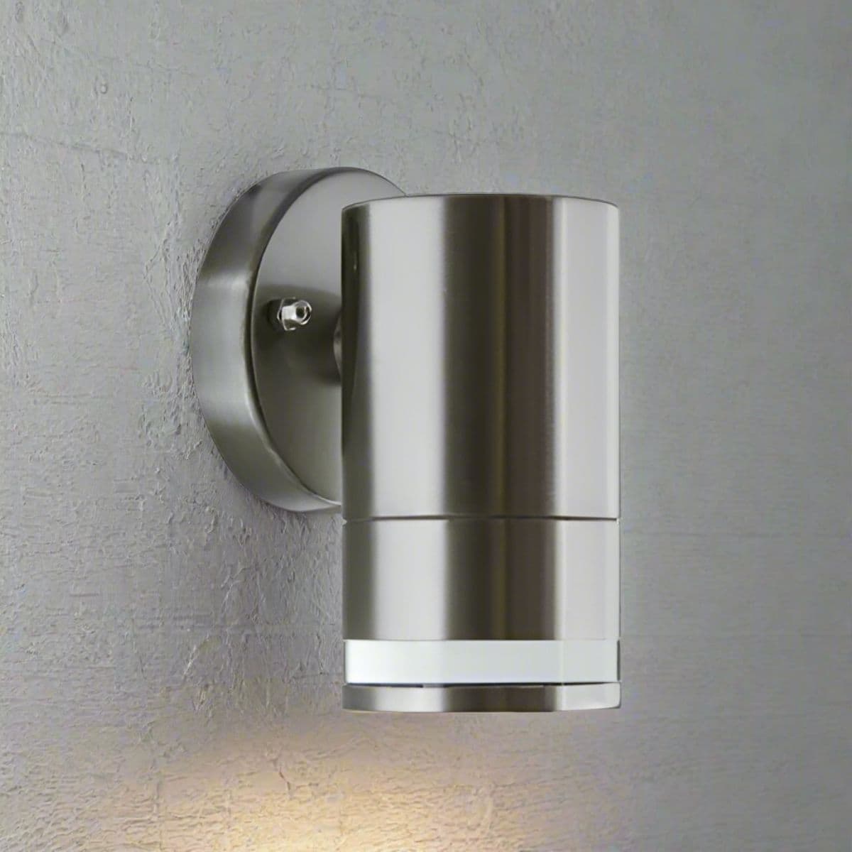 'Cami' Stainless Steel GU10 Outdoor Down Wall Light