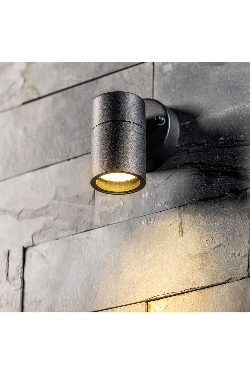 CGC Lighting 'Leon' Black Stainless Steel GU10 Down Outdoor Wall Light IP44