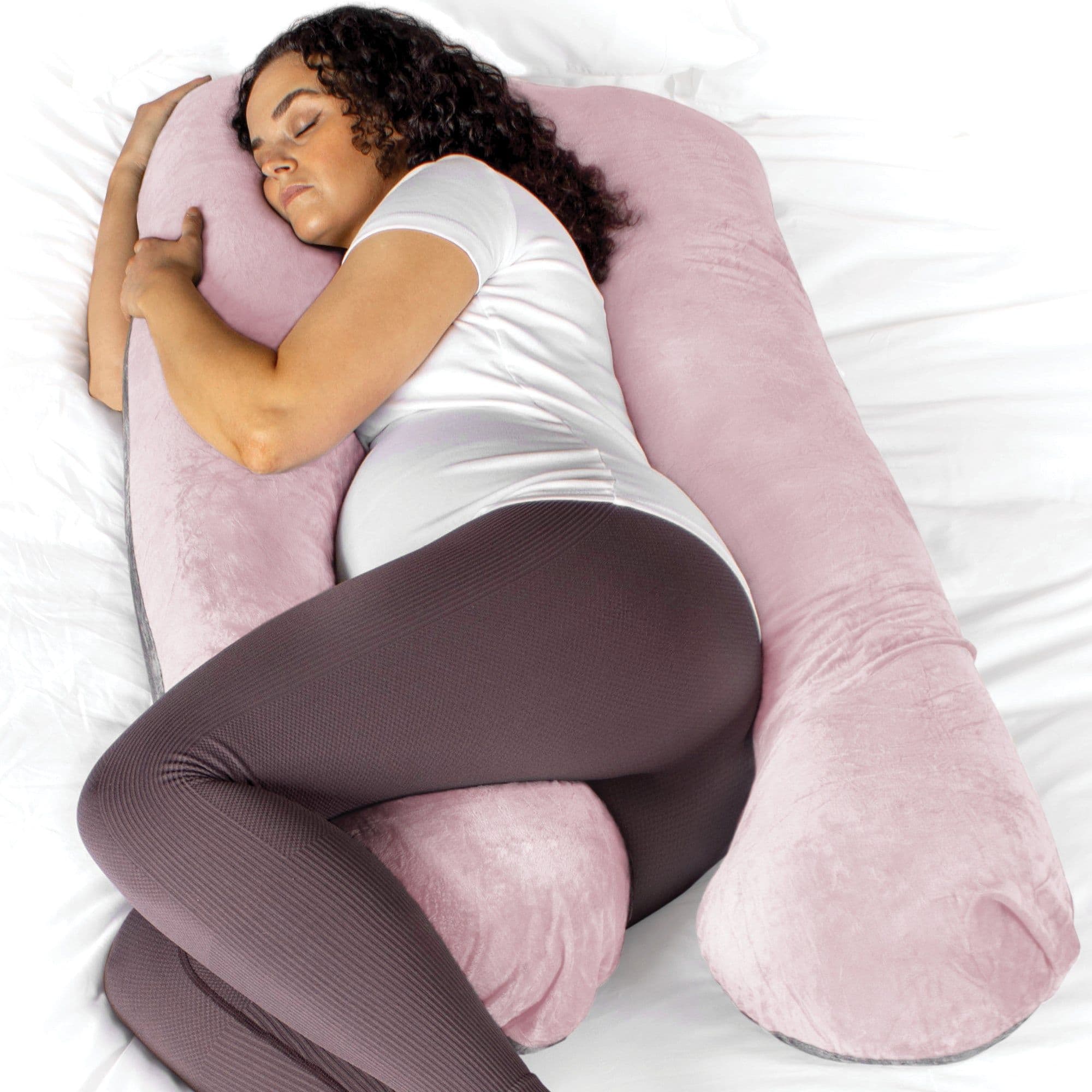 Pregnancy Pillow Memory Foam U Shaped Maternity Support Pillow & Grey