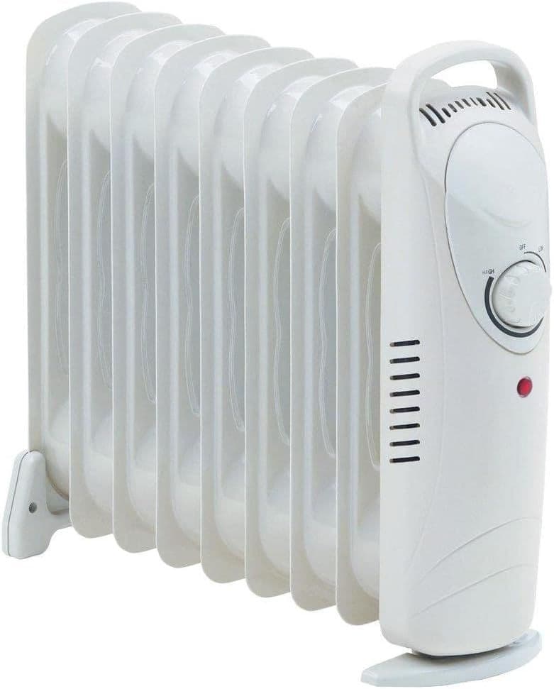 Oil Filled Radiator 9 Fin Freestanding Electric Heater Home Office Oil Radiator