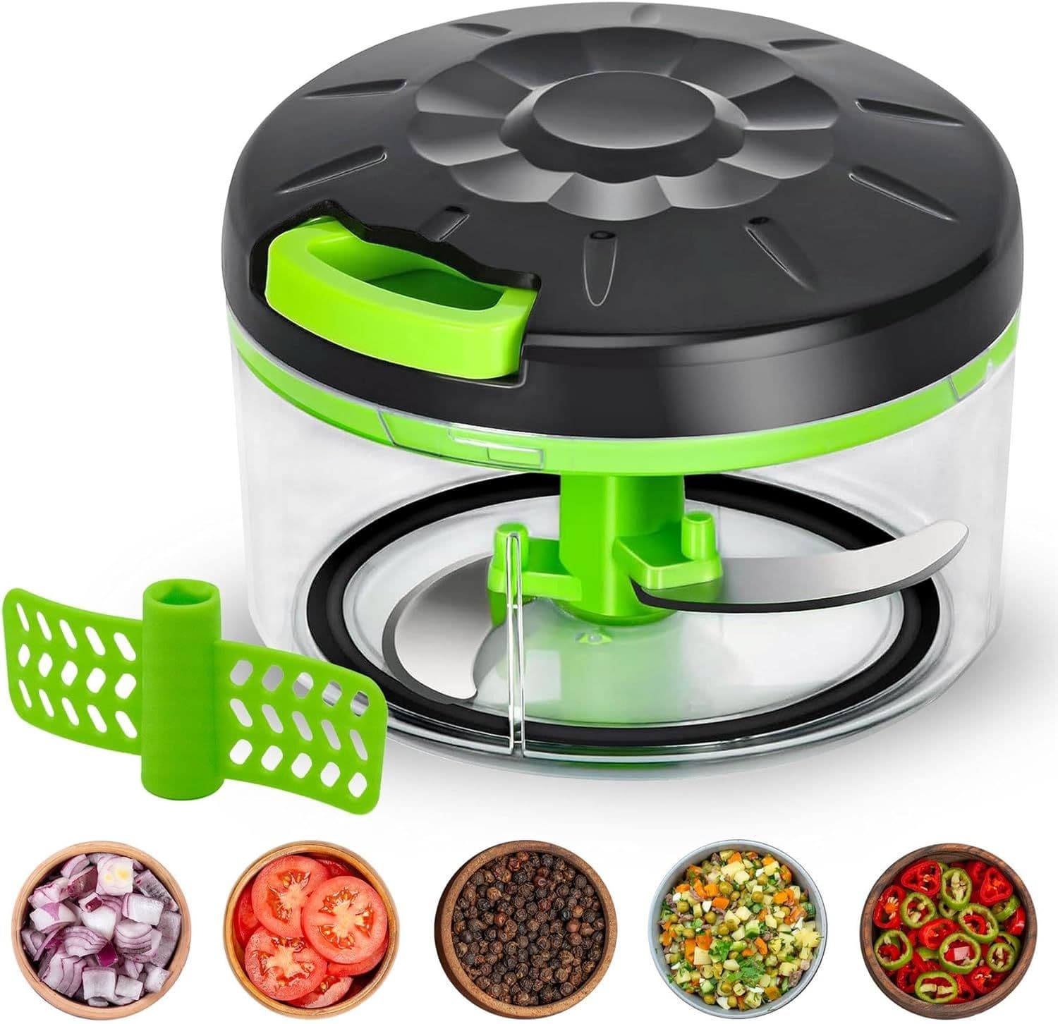 Hand Food Chopper Pull String Vegetables Fruits Multipurpose Food Chopper